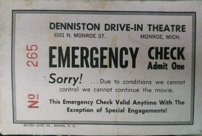 Denniston Drive-In Theatre - Old Photo (newer photo)